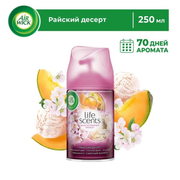 Сменный баллон для автоматического освежителя Air Wick LS Райский десерт  250 мл