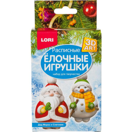 Набор для раскрашивания Lori Дед Мороз и Снеговик