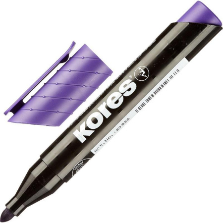 Набор маркеров перманентных Kores 10 цветов (толщина линии 3-5 мм)