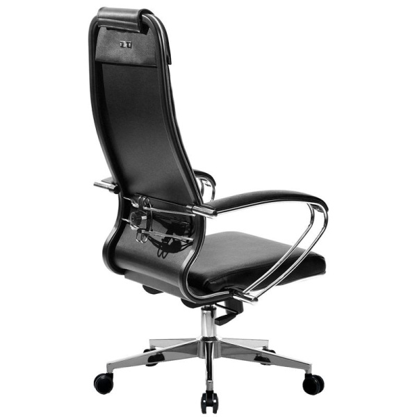 Кресло для руководителя Метта-29 черное (искусственная кожа, металл)
