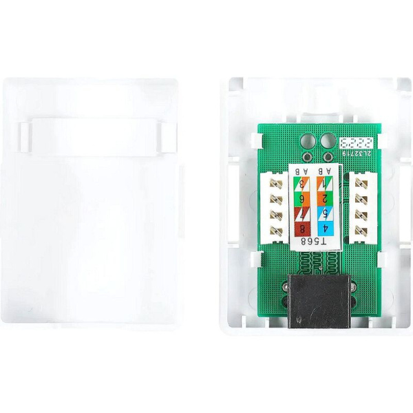 Розетка TWT TWT-SM1-45-WH RJ-45 cat 5е