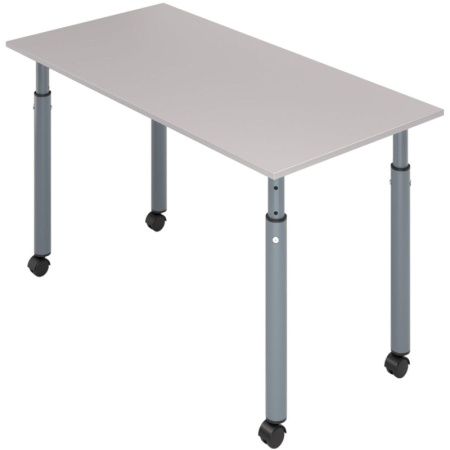 Стол ученический (серый, 1200х600х580-820 мм)
