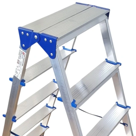 Стремянка алюминиевая двусторонняя 2х5 ступеней Tarko (T04205)