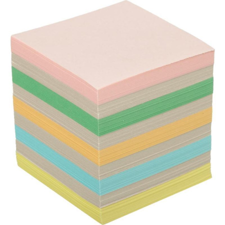 Блок для записей Attache 90x90x90 мм цветной (плотность 60 г/кв.м)
