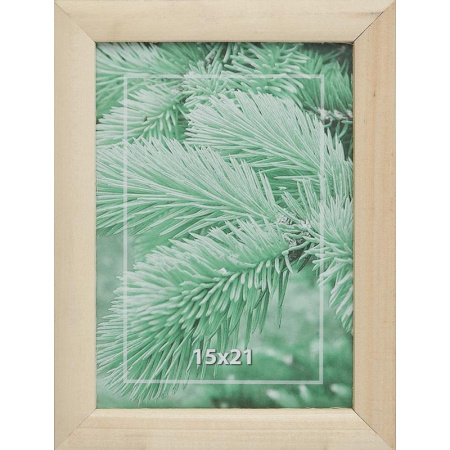 Рамка 15х21 см деревянный багет 22 мм натуральный