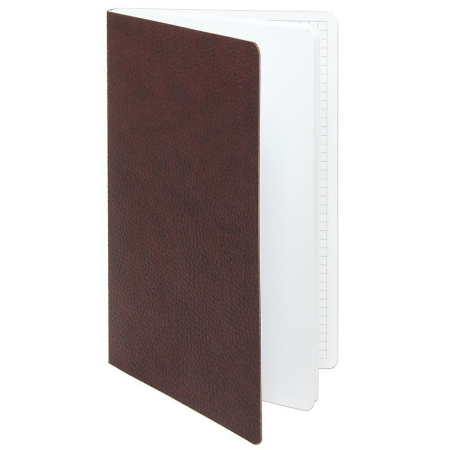 Бизнес-тетрадь Attache Bizon A5 64 листа бордовая в клетку на сшивке (125x210 мм)