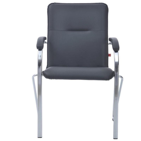 Конференц-кресло Samba Chrome черное (искусственная кожа, металл хромированный)