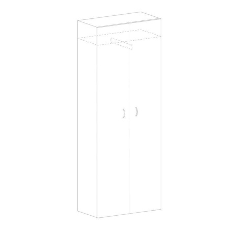 Шкаф для одежды Канц ШК40.10 (бук, 700x350x1830 мм)