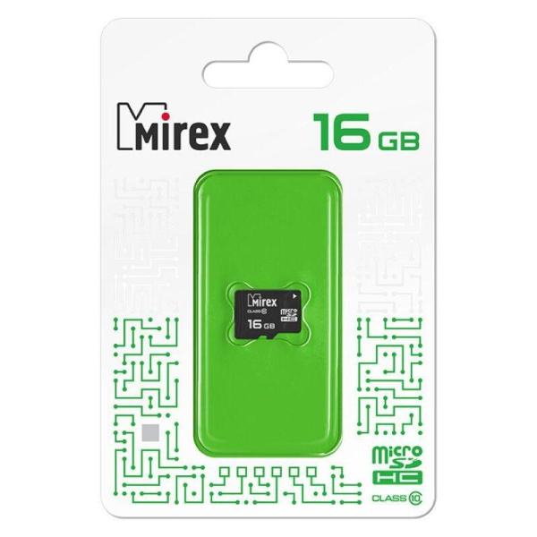 Карта памяти 16 ГБ microSDHC Mirex 13612-MC10SD16 Class 10