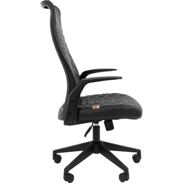 Кресло для руководителя Easy Chair 673 TPU черное (экокожа, пластик)