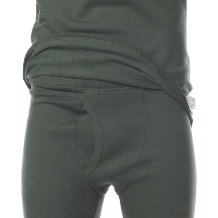 Белье нательное трикотаж хб оливковый с начесом (размер 44-46, рост 182-188)