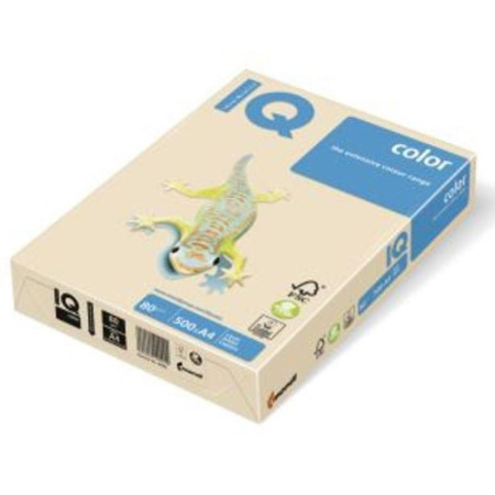 Бумага цветная IQ Color (А3, 80 г/кв.м, CR20-кремовый, 500 листов)