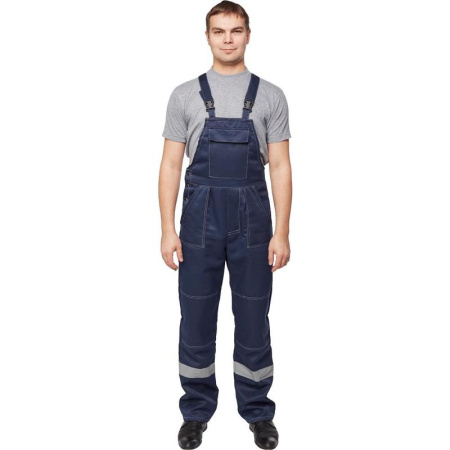 Костюм рабочий летний мужской л22-КПК с СОП темно-синий (размер 48-50, рост 182-188)
