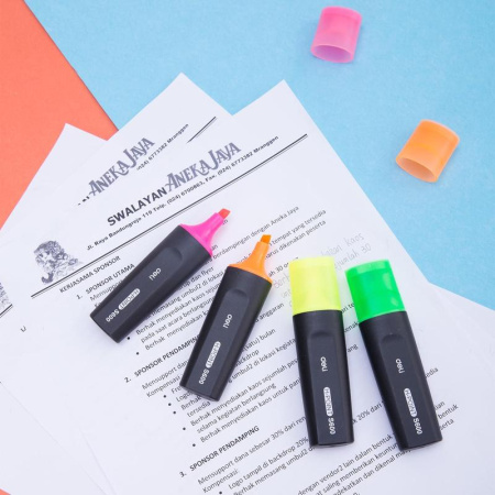 Текстовыделитель Deli Highlighter розовый (толщина линии 1-5 мм)