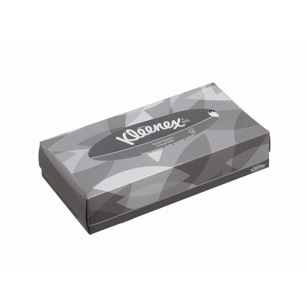 Салфетки косметические KIMBERLY-CLARK Kleenex для лица 2-слойные белые   (21 упаковка по 100 штук, артикул производителя 8835)