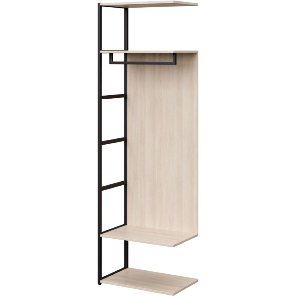 Шкаф Easy to lead K-Loft 241H029 дуб скандинавский/чёрный 670х400х2105  мм