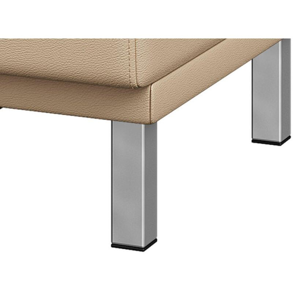 Модуль прямой Холл двухместный бежевый (искусственная кожа)