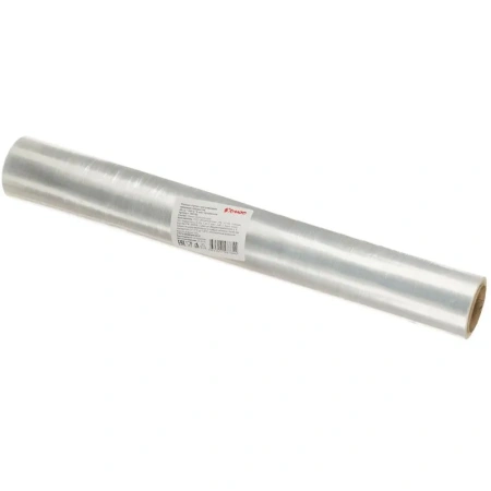 Пленка пищевая полиэтиленовая Комус 45 см x 200 м, 6 мкм, прозрачная