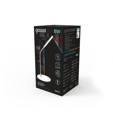 Светильник настольный Gauss Qplus GTL502 белый