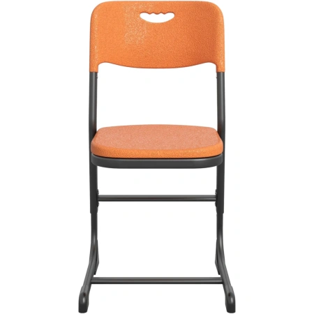 Стул ученический Комус Мебель оранжевый/антрацит регулируемый рост 5-7