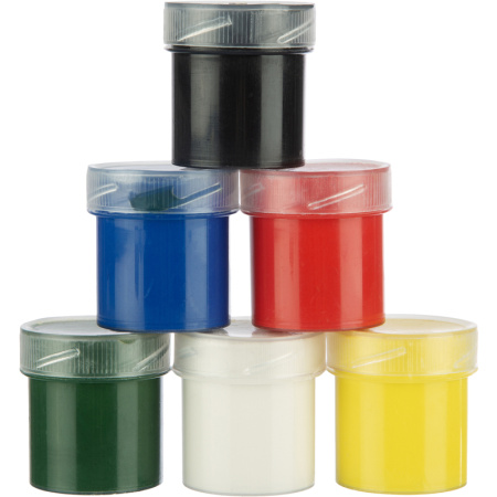 Гуашь Выбор есть 6 цветов по 20 мл