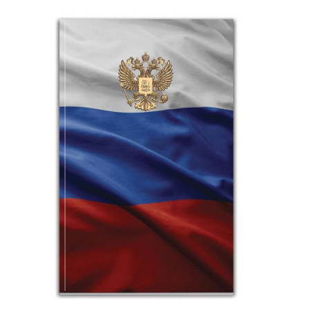 Бизнес-тетрадь Attache Economy Госсимволика А5 120 листов в клетку на  сшивке (125x200 мм)