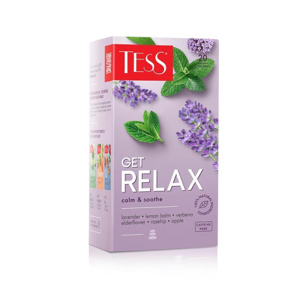 Чай Tess Get Relax calm&balance травяной 20 пакетиков