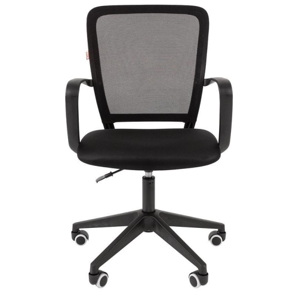 Кресло офисное Easy Chair 643 черное (сетка/ткань, пластик)