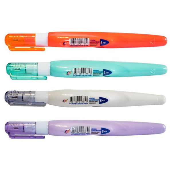 Корректирующий карандаш Луч 6 мл (быстросохнущая основа) цвет корпуса в  ассортименте