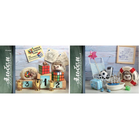 Альбом для рисования ПЗБМ Тайная жизнь ежей А4 40 листов (обложка в  ассортименте)