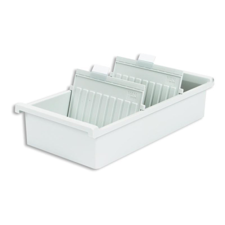 Картотека для карточек Han А6 на 1300 карточек (347x171x76 мм, открытая)