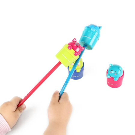 Точилка для карандашей M&G So Many Cats с контейнером пластиковая