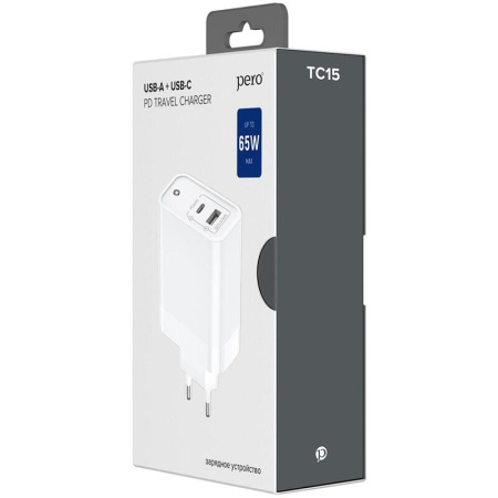 Зарядное устройство Pero TC15 65 Вт (4603768351801)