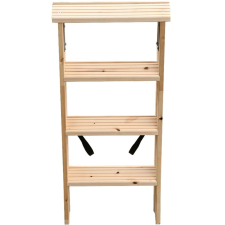 Стремянка деревянная двусторонняя 2х4 ступени Алюмет (WDS3204)