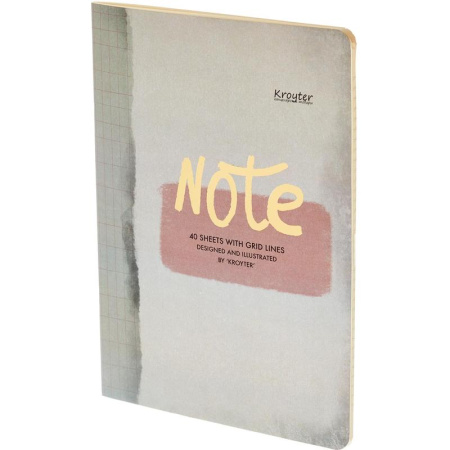 Бизнес-тетрадь Kroyter Офис А4 40 листов разноцветная в линейку на  сшивке (185х255 мм)