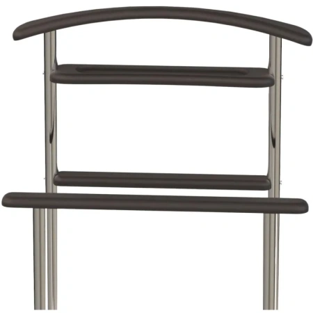 Вешалка костюмная Комус Мебель Элдридж (чёрный кварц/хромированный,  500х295х1050 мм)