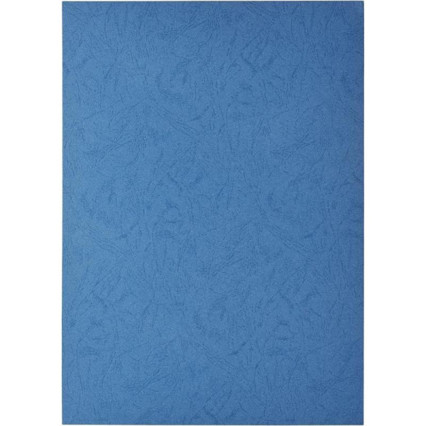 Обложки для переплета картонные ProMega Office синие, кожа А3, 230г/м2, 100