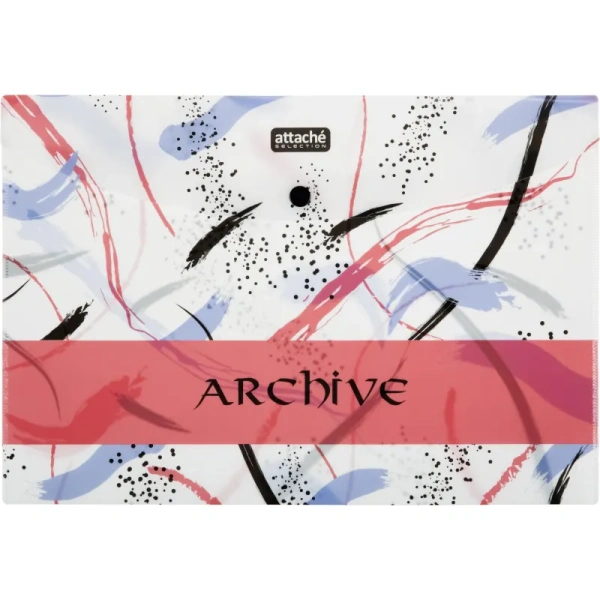 Папка-конверт на кнопке Attache Archive А4 180 мкм (3 штуки в упаковке)