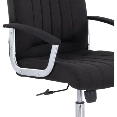 Кресло для руководителя Бостон чёрное (ткань, металл)
