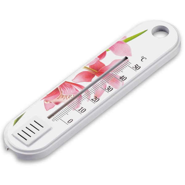Термометр П-1 белый/розовый комнатный (ПТ000001558)