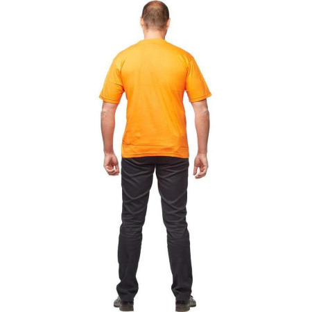 Футболка оранжевая короткий рукав 100% хлопок XXXL (60-62)