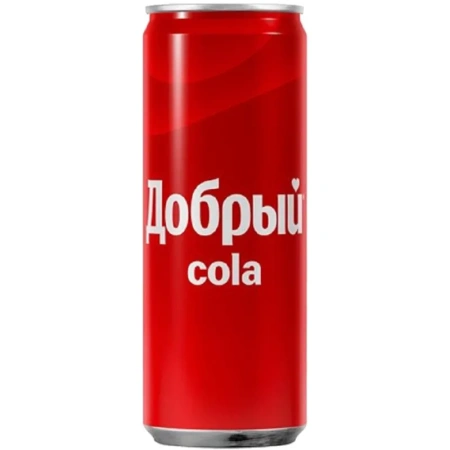 Напиток Добрый Cola газированный 0.33 л Напиток Добрый Cola газированный 0.33 л