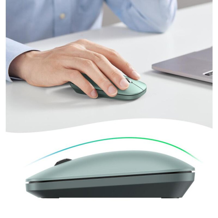 Мышь беспроводная Ugreen MU001 зеленая (90374)