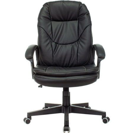 Кресло для руководителя Бюрократ CH868N черное (экокожа, пластик)