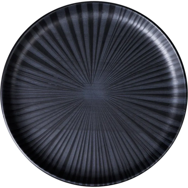 Тарелка десертная Oxford FLAT Shape ONIX керамика 20 см чёрная