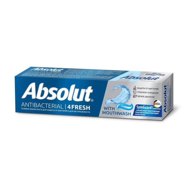 Зубная паста Absolut antibacterial 4Fresh 110 г