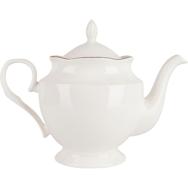 Чайник Nouvelle Home Belle 1300 мл золотистый/белый