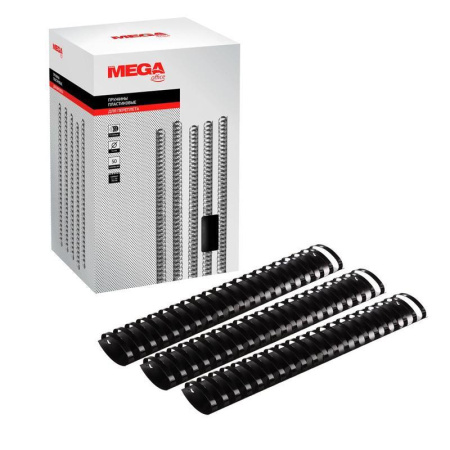 Пружины для переплета пластиковые ProMega Office 51мм черные 50шт/уп.