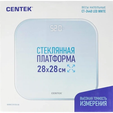 Весы напольные Centek CT-2440 белые