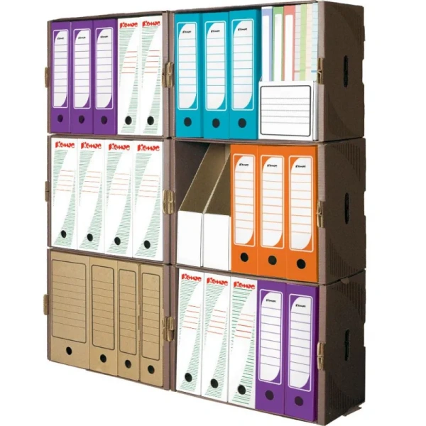 Короб архивный Т24 Комус 519х341х323 мм из гофрокартона